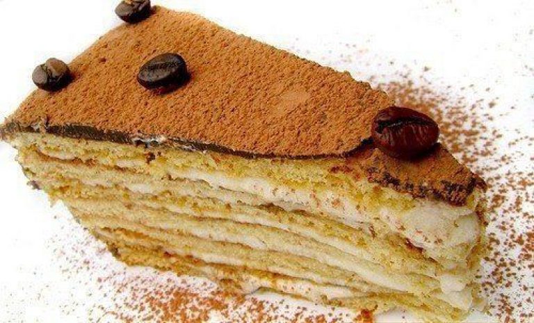 Торт из печенья с кофейным кремом