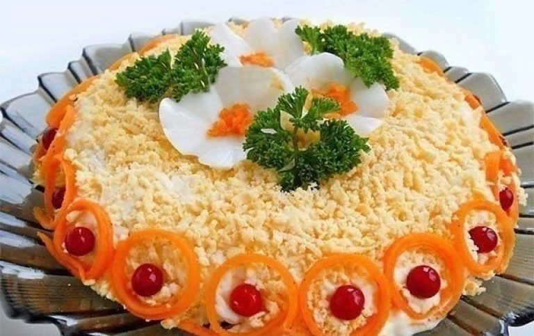 Праздничные салаты и закуски на день рождения рецепты с фото