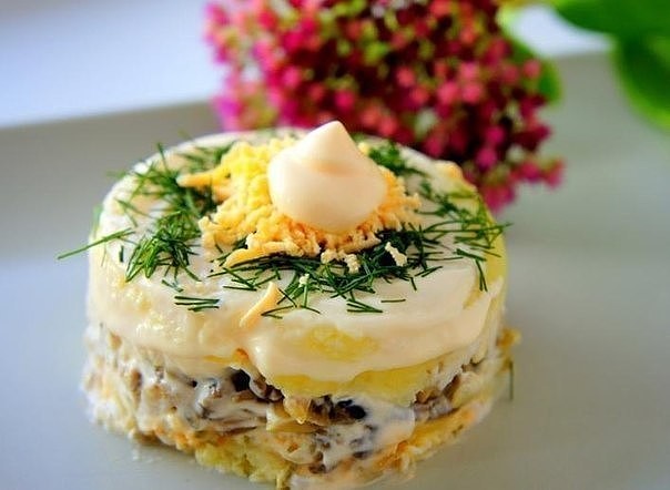 Салат "Дубок" - Самые вкусные кулинарные рецепты