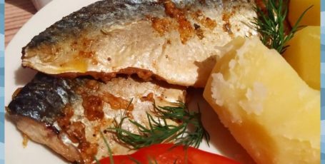 Филе скумбрии запечённая в духовке👌