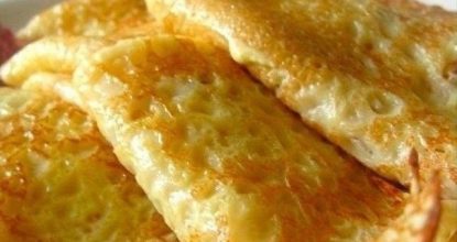 Нежные, воздушные с дырочками, вкусные блины