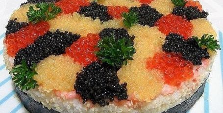 Суши-торт “З икринки”
