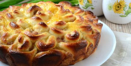 Мясной пирог “Хризантема”