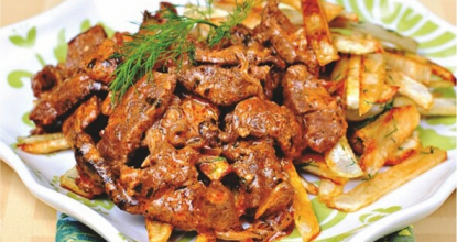 Рецепт приготовления мяса «Бефстроганов»