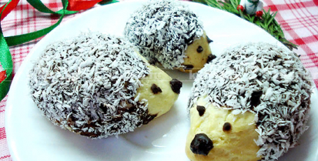 Печенье “Ежики в снегу”