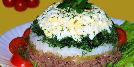 Печеночный салат