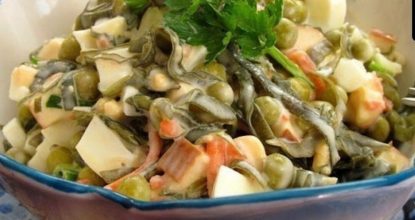 ​​Салат с морской капустой (очень вкусный