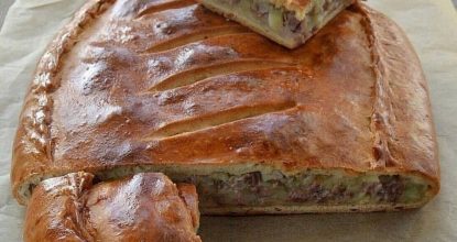 ПИРОГ С КАРТОФЕЛЬНО МЯСНОЙ НАЧИНКОЙ!🤗👌