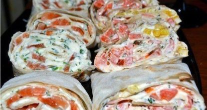 Закуски из лаваша. 13 вариантов