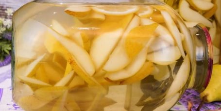 Очень вкусный и ароматный компот из груш с лимоном! Грушевый компот дольками без стерилизации!