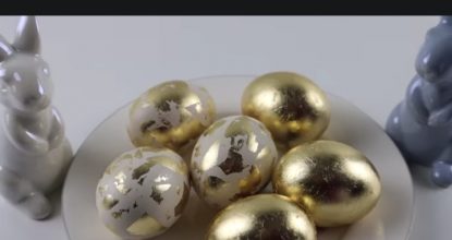 Яйца на Пасху не крашу. Покажу, как сделать золотые яйца без покраски и удивить всех