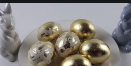 Яйца на Пасху не крашу. Покажу, как сделать золотые яйца без покраски и удивить всех