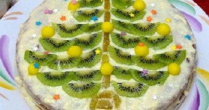 Новогодний тортик «Тропиканка» — Нежный и легкий!