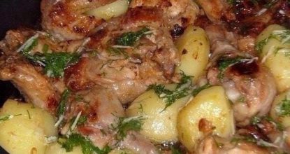 Курочка в кефире.