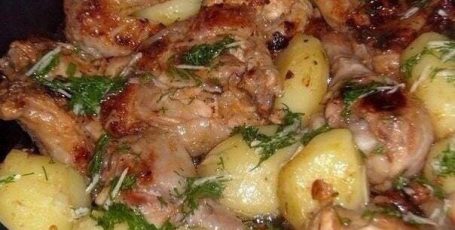 Курочка в кефире.
