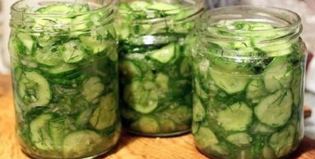 из огурцов с зеленью. 2 рецепта✅