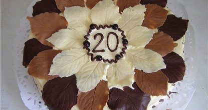 Шоколадные листочки для украшения тортов своими руками