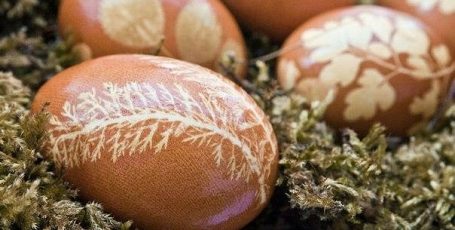 Оригинальное окрашивание пасхальных яиц