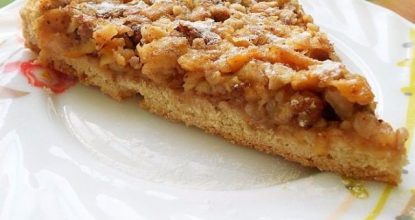 Венгерский ореховый пирог с яблоками -необычайно сочный и нежный пирог!