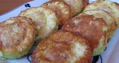 Кабачки с мясом в кляре