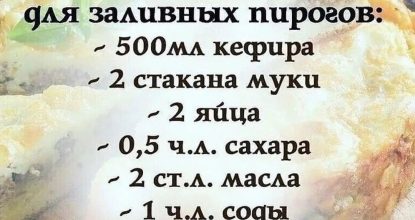 Универсальное тесто для заливных пирогов.