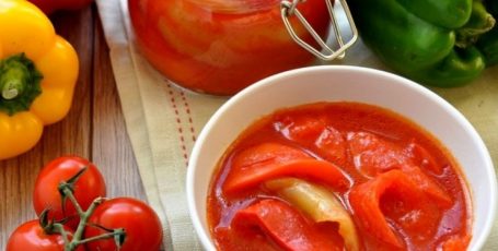 Как приготовить лечо из перца и помидоров с чесноком на зиму. Простой рецепт