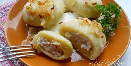 Картофельные галушки с мясом