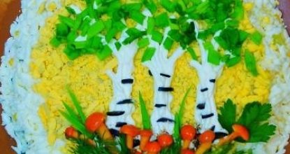 Салат крабовый «Сказочный лес»