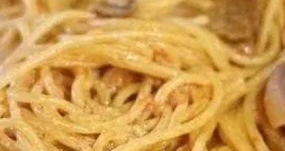 Спагетти с курочкой в сметанном соусе