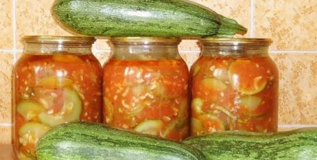 на зиму из кабачков